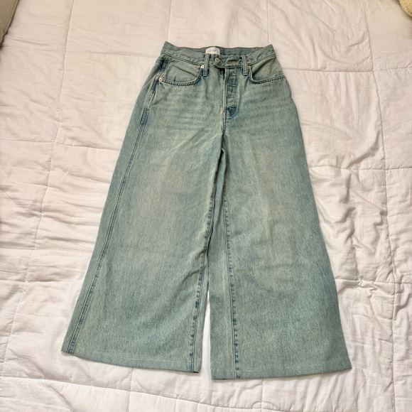 OAK + FORT Light Blue Vintage Wash Baggy Jeans - Picture 1 of 5